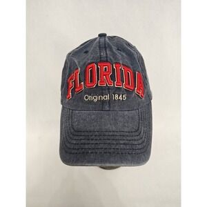 Florida Robin Ruth Original‎ 1845 Hat Adjustable Blue Red Relaxed Cap